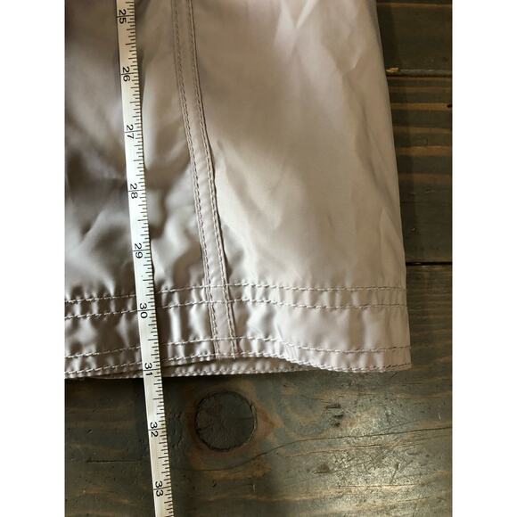 Laundry by Shelli Segal hooded trench coat black/light taupe women's size M - Picture 10 of 11